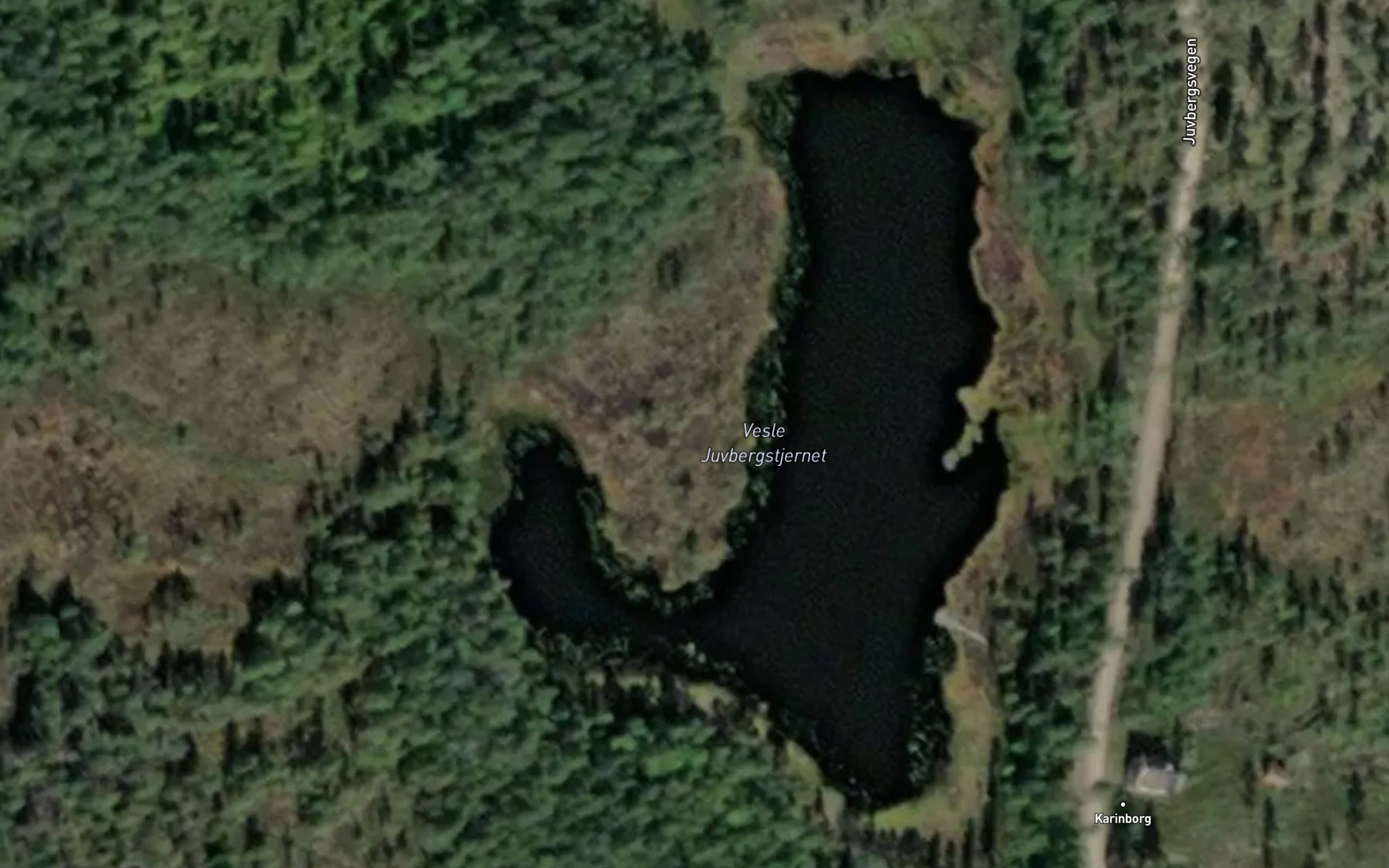 Satellite map of the Vesle Juvbergstjernet