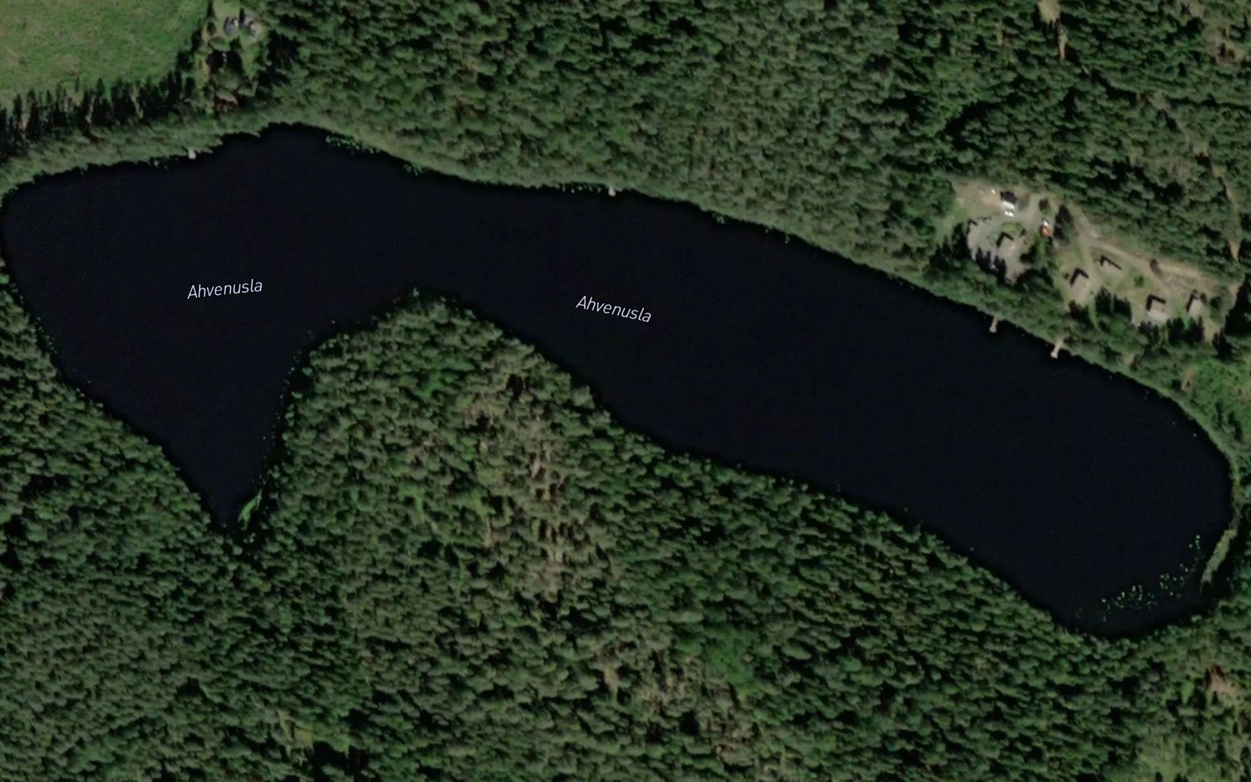Satellite map of the Ahvenuslammi