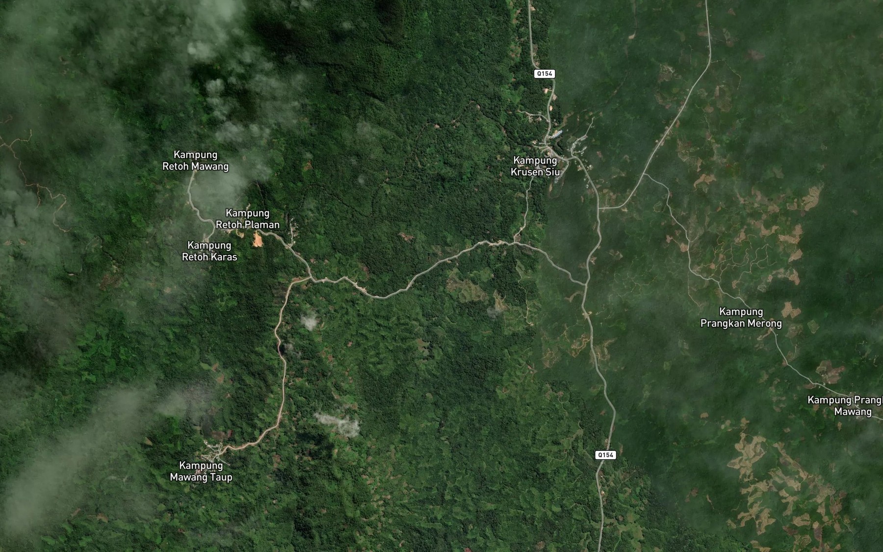 Satellite map of the Sungai Mundon