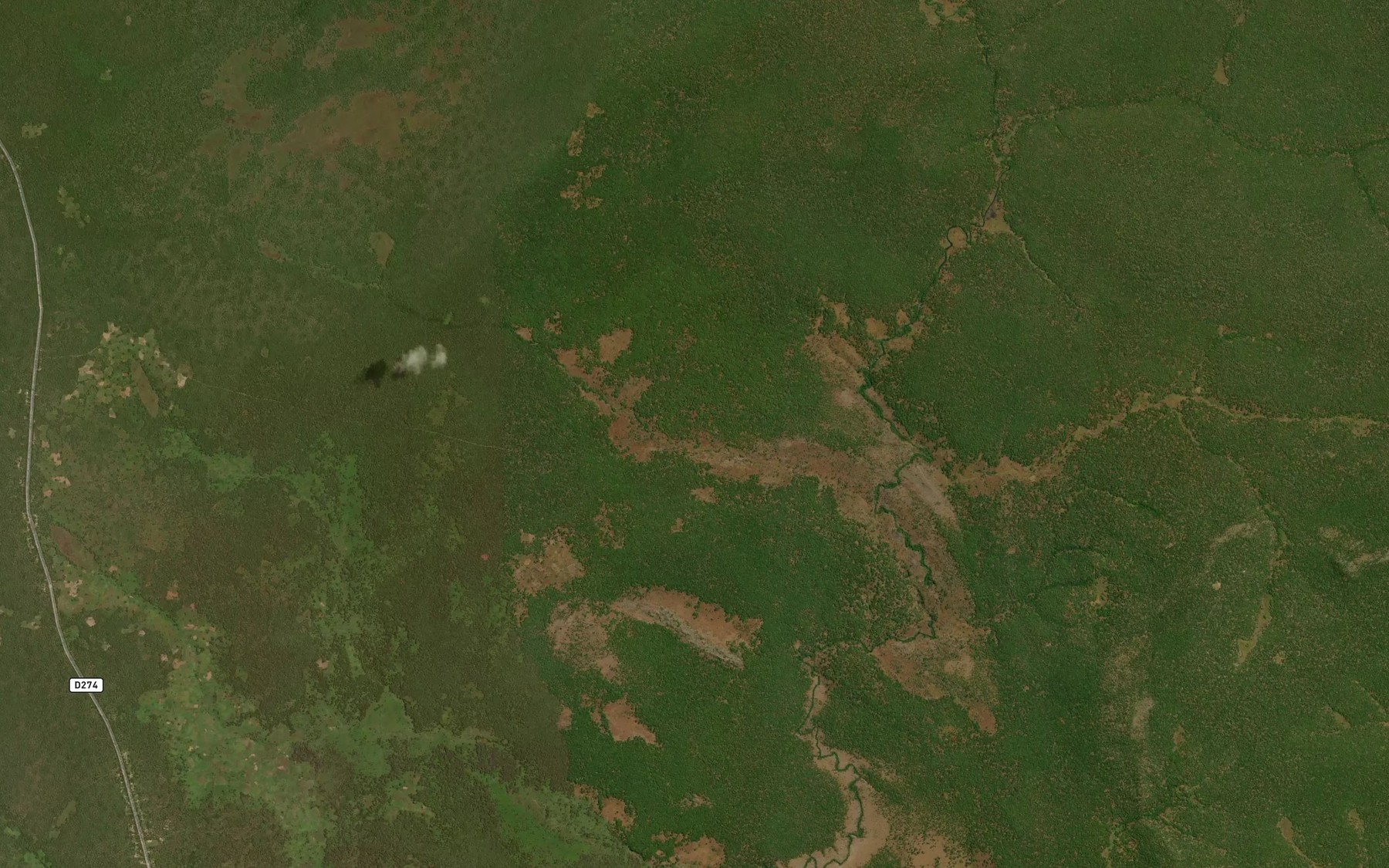 Satellite map of the Kambila