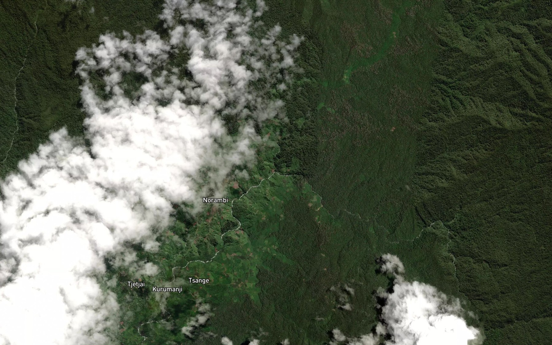 Satellite map of the Andamunga