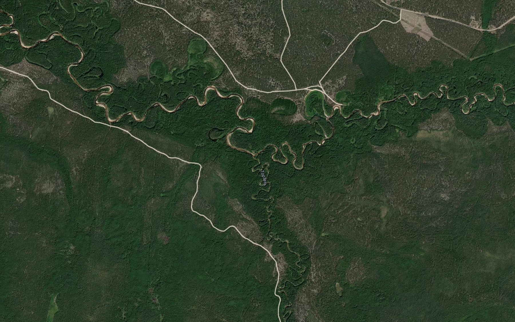 Satellite map of the Torzat'