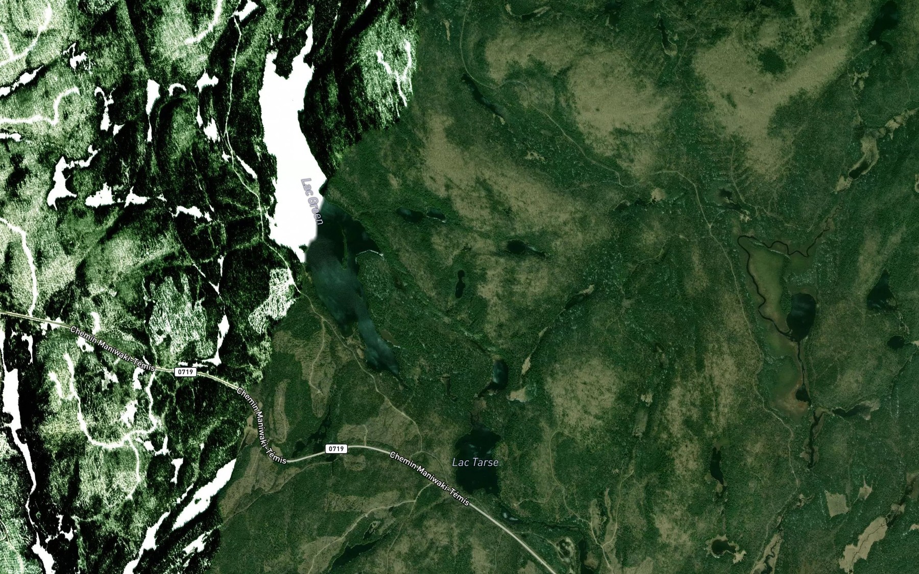 Satellite map of the Lac du Beffroi