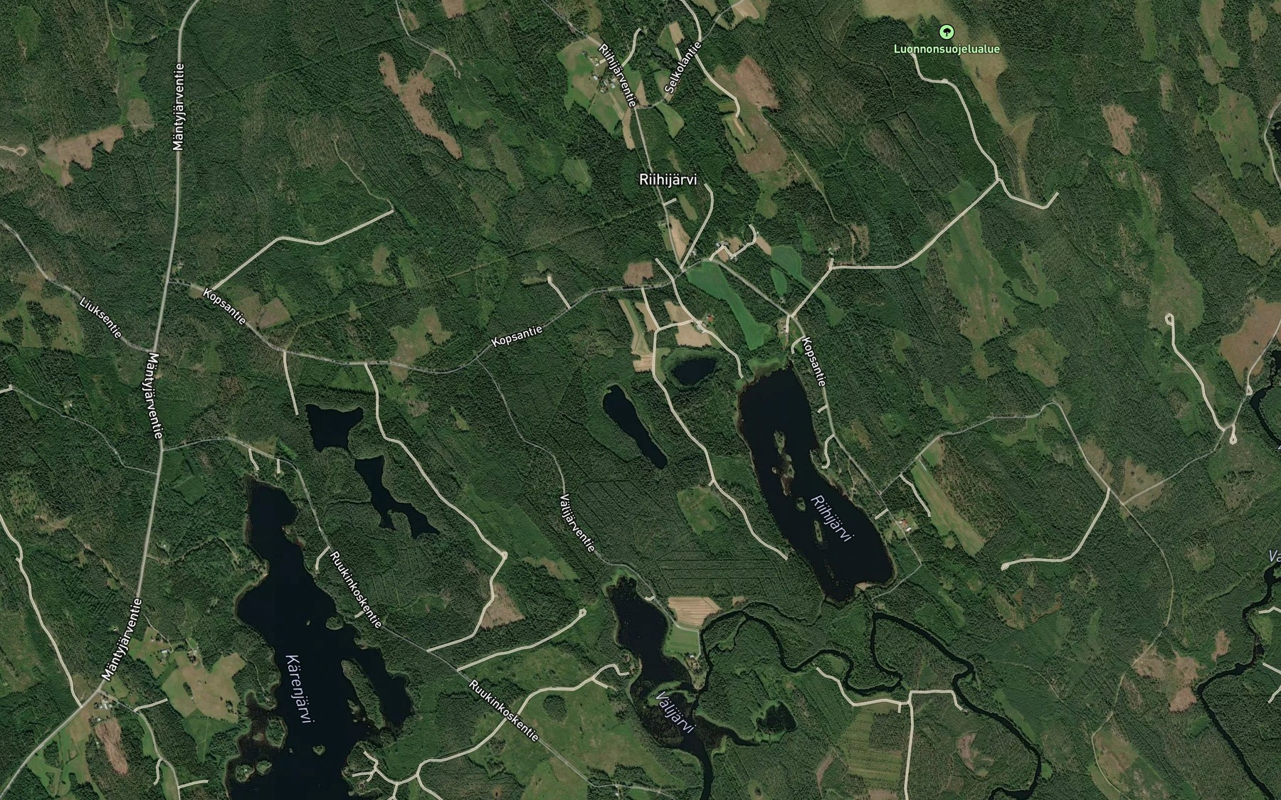 Satellite map of the Kangasjoki