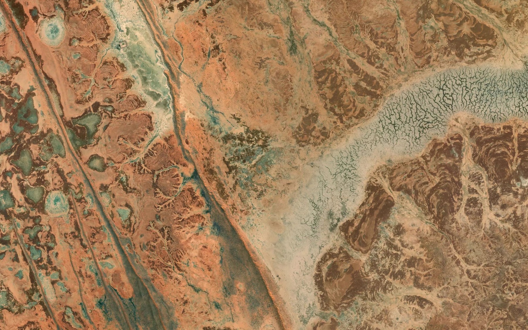 Satellite map of the Lake Weemarrie