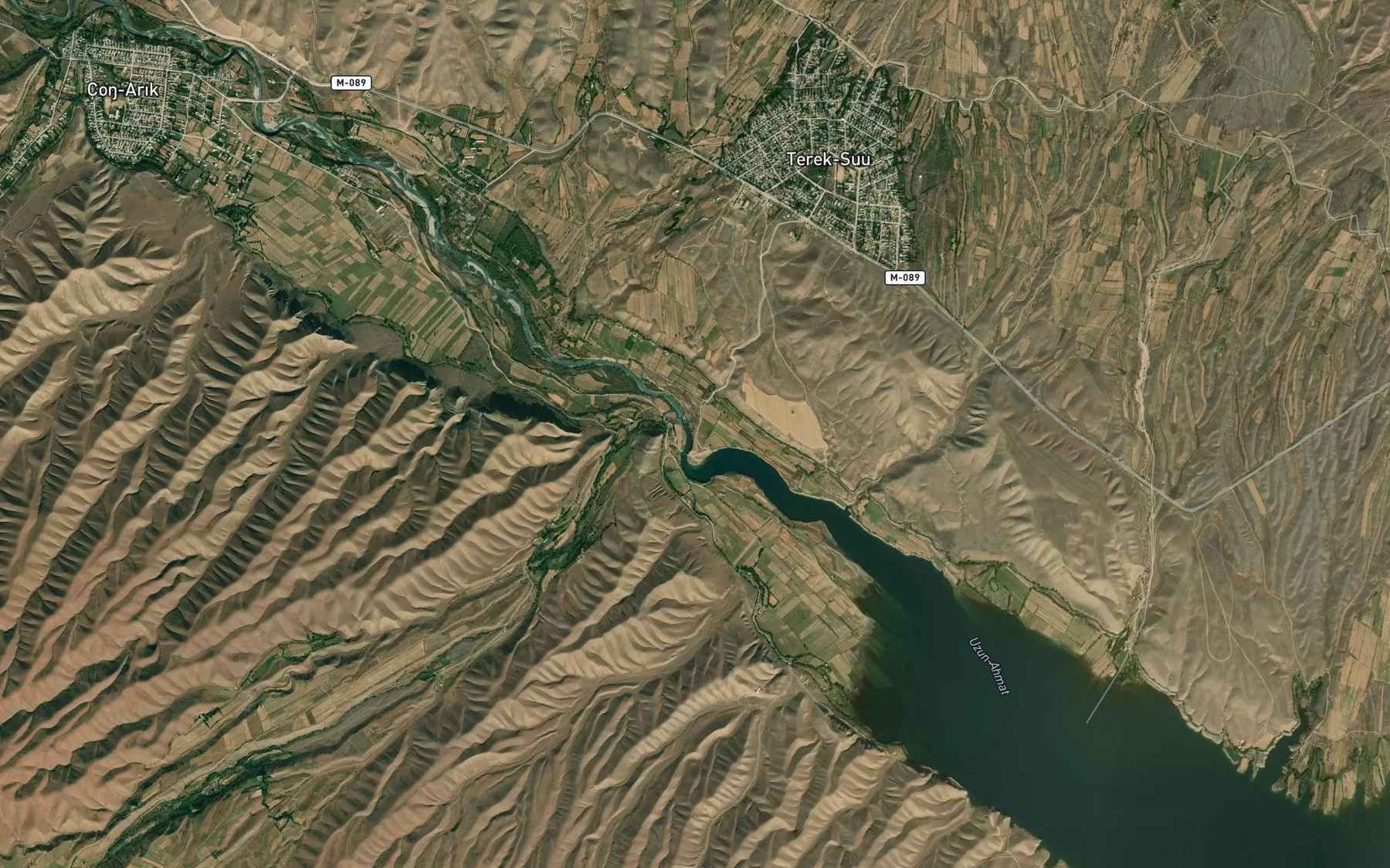 Satellite map of the Tereksay