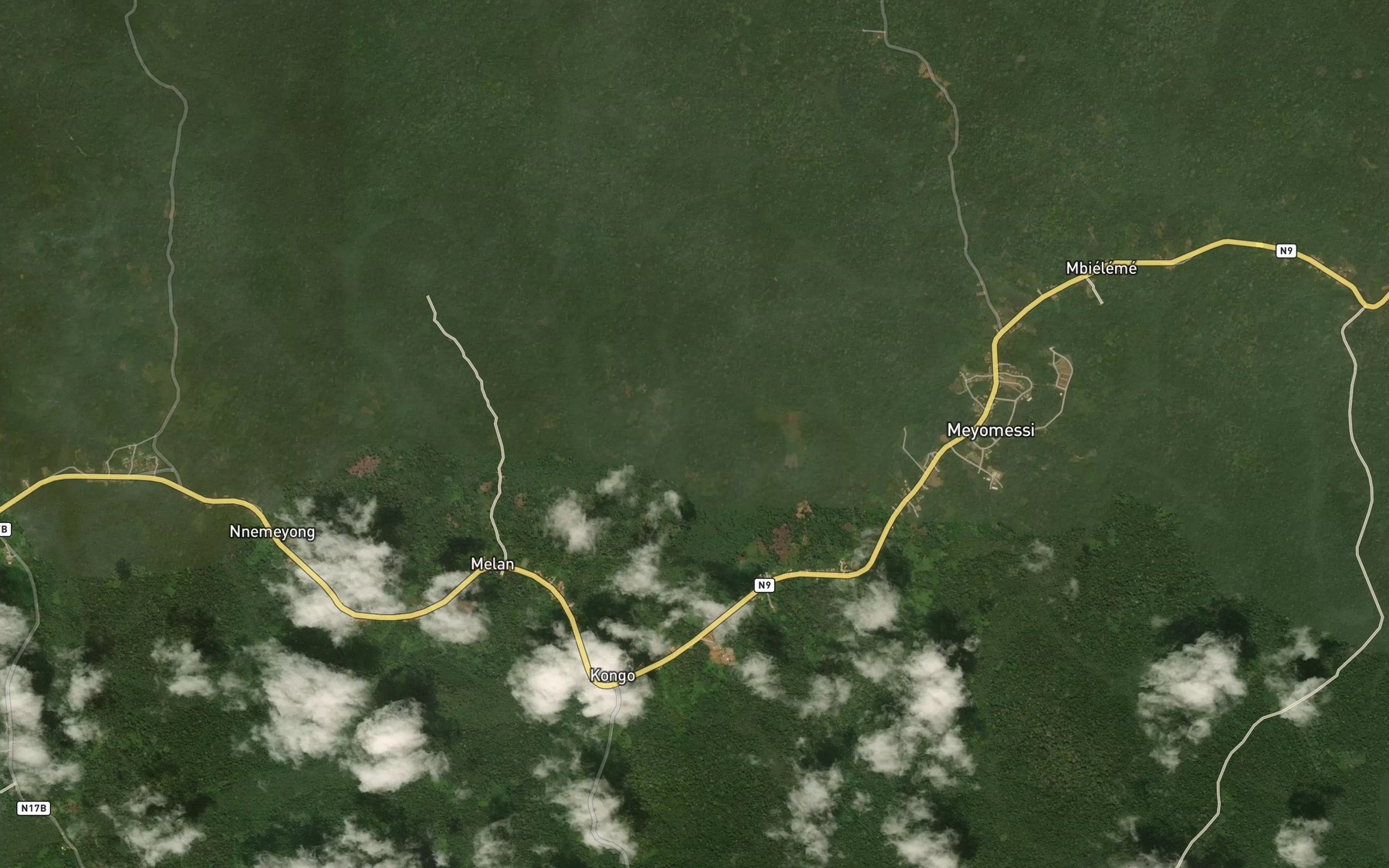 Satellite map of the Bimva