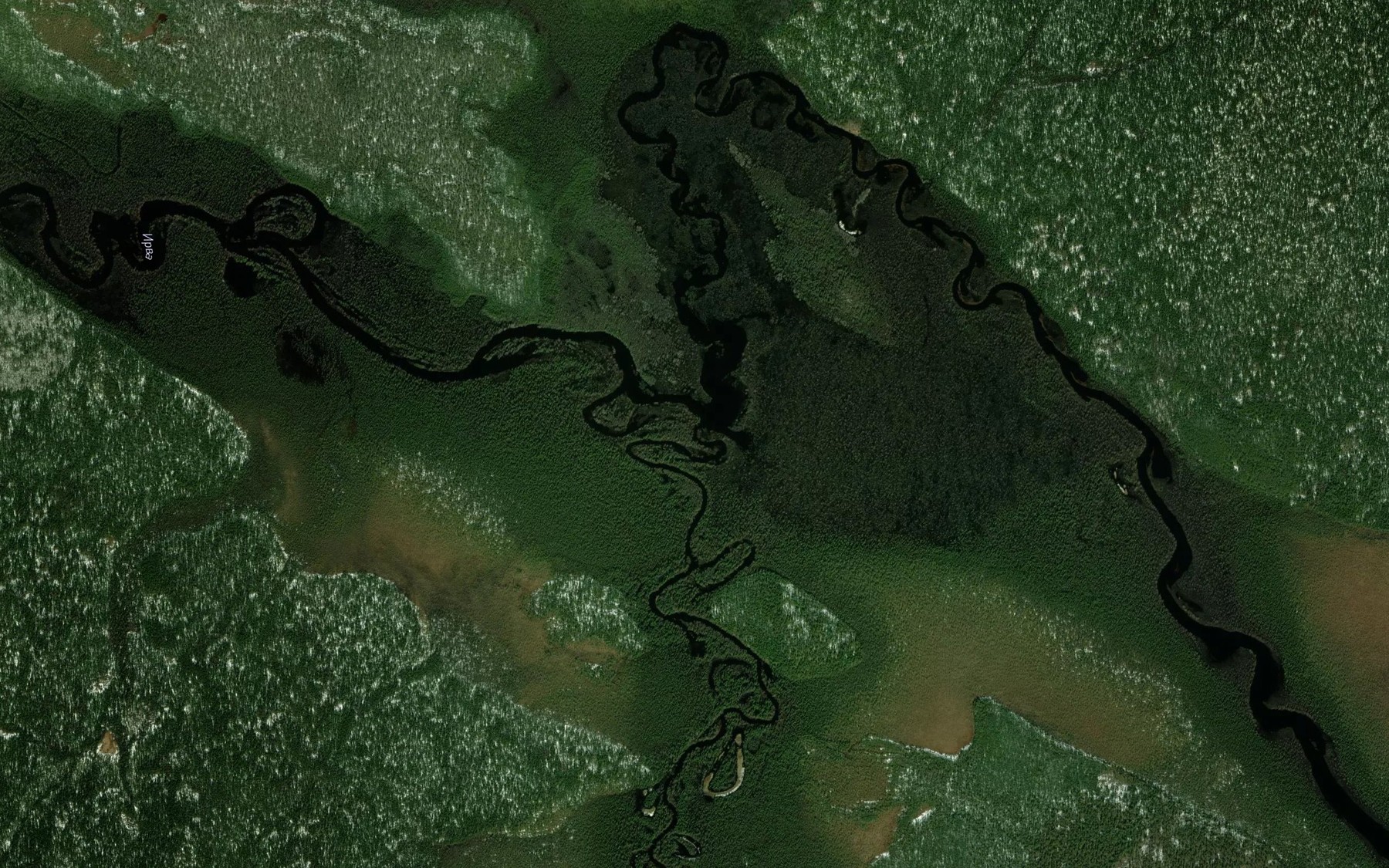 Satellite map of the Piyu