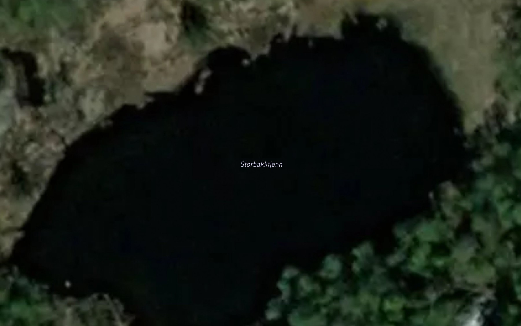 Satellite map of the Storbakktjonn