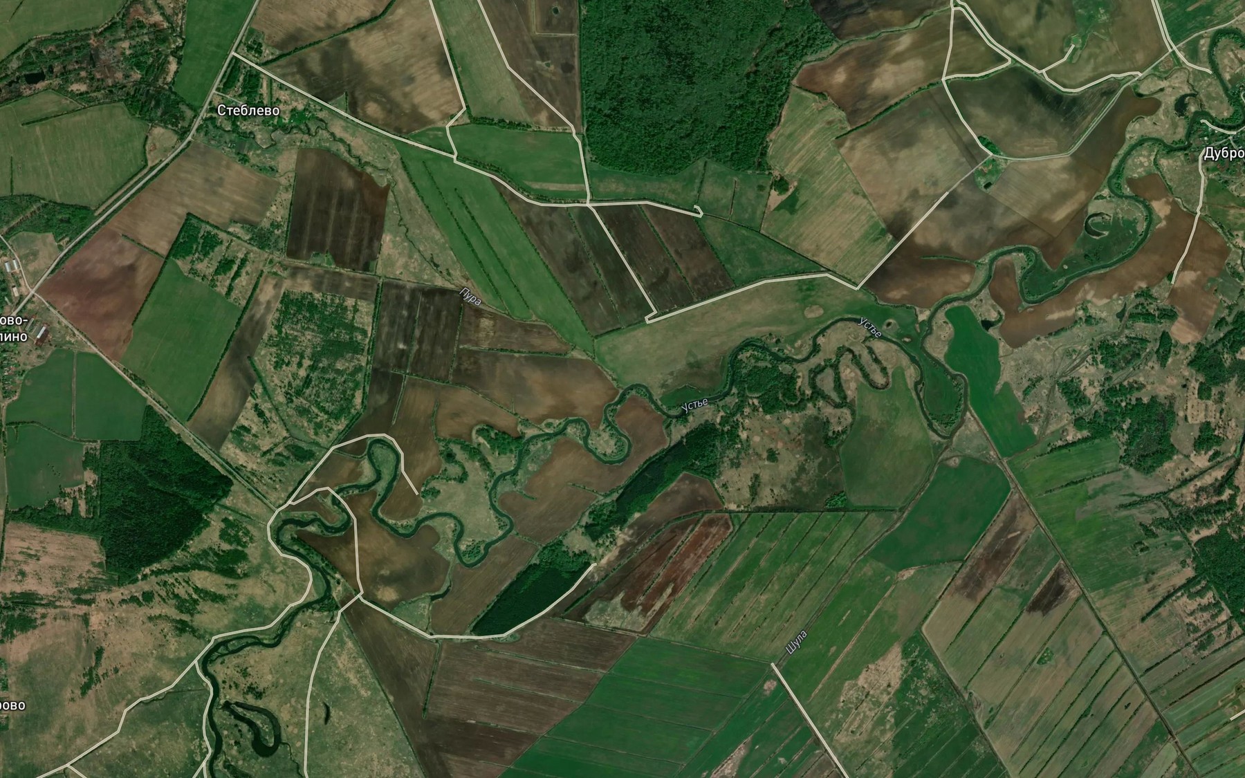 Satellite map of the Pura