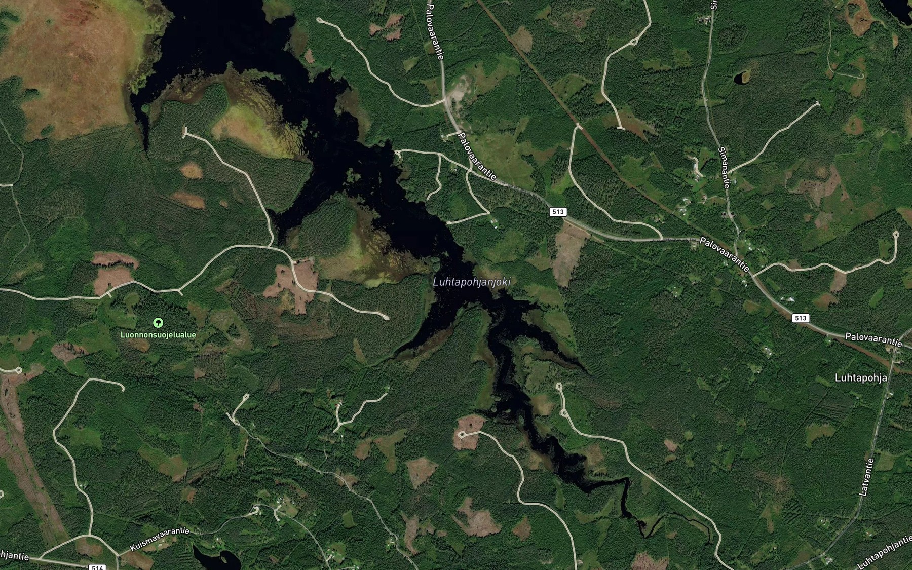 Satellite map of the Kuismanoja