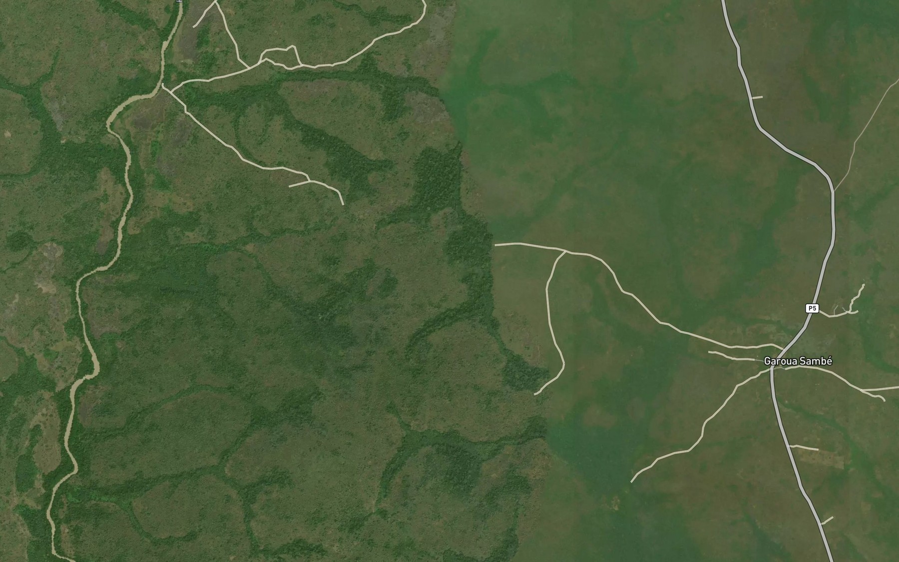 Satellite map of the Boumi