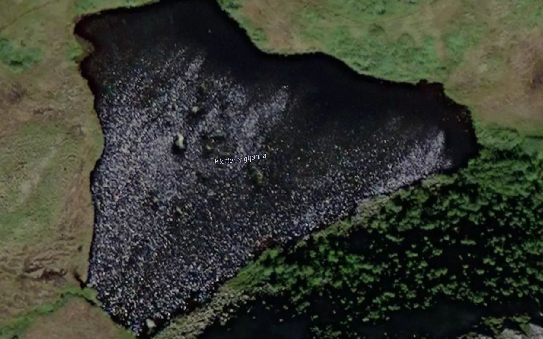 Satellite map of the Klotterengtjorna