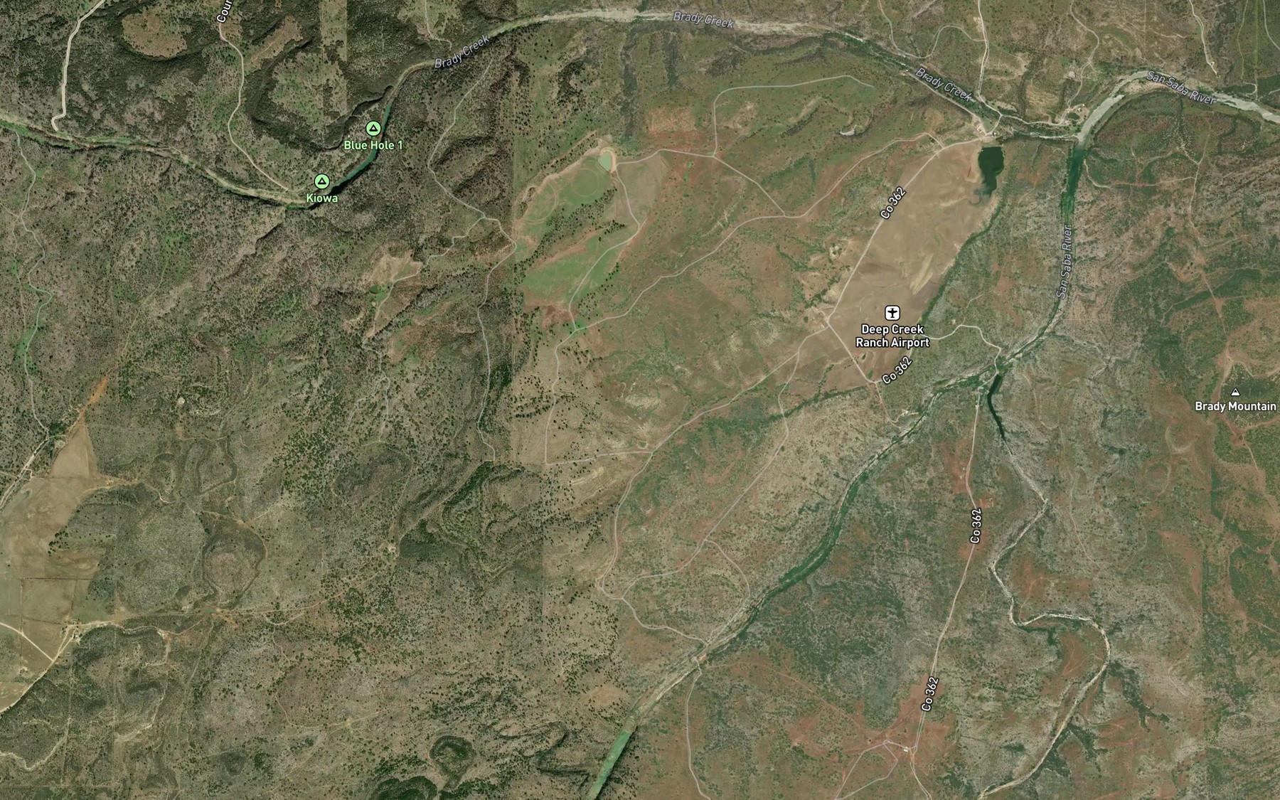 Satellite map of the Sycamore Springs