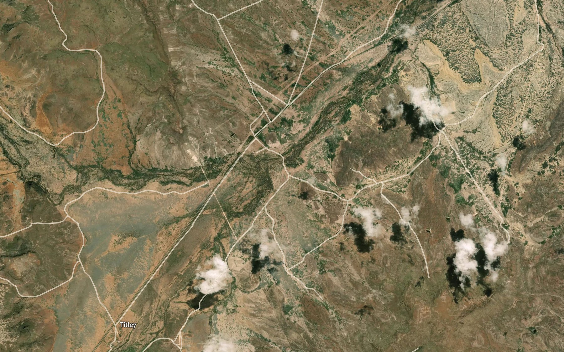 Satellite map of the Alpine Creek