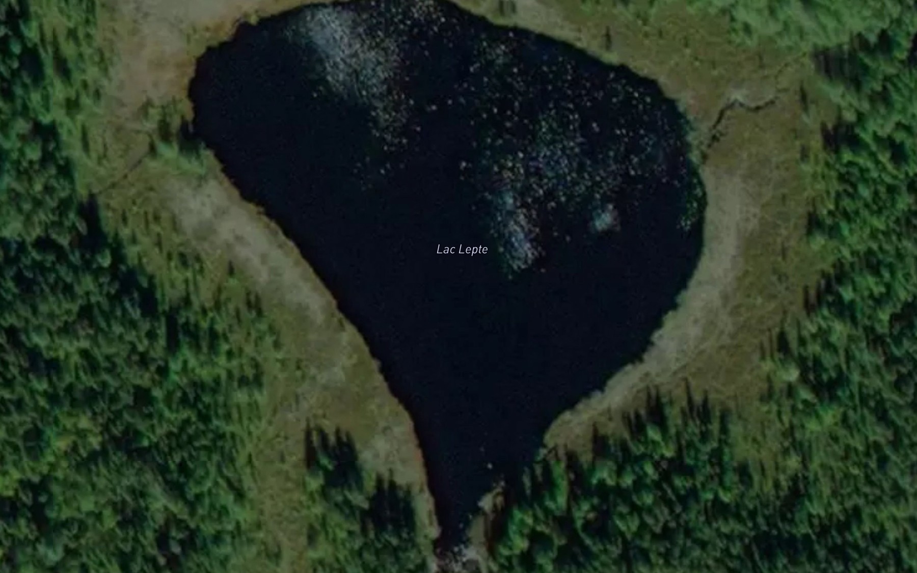 Satellite map of the Lac Lepte