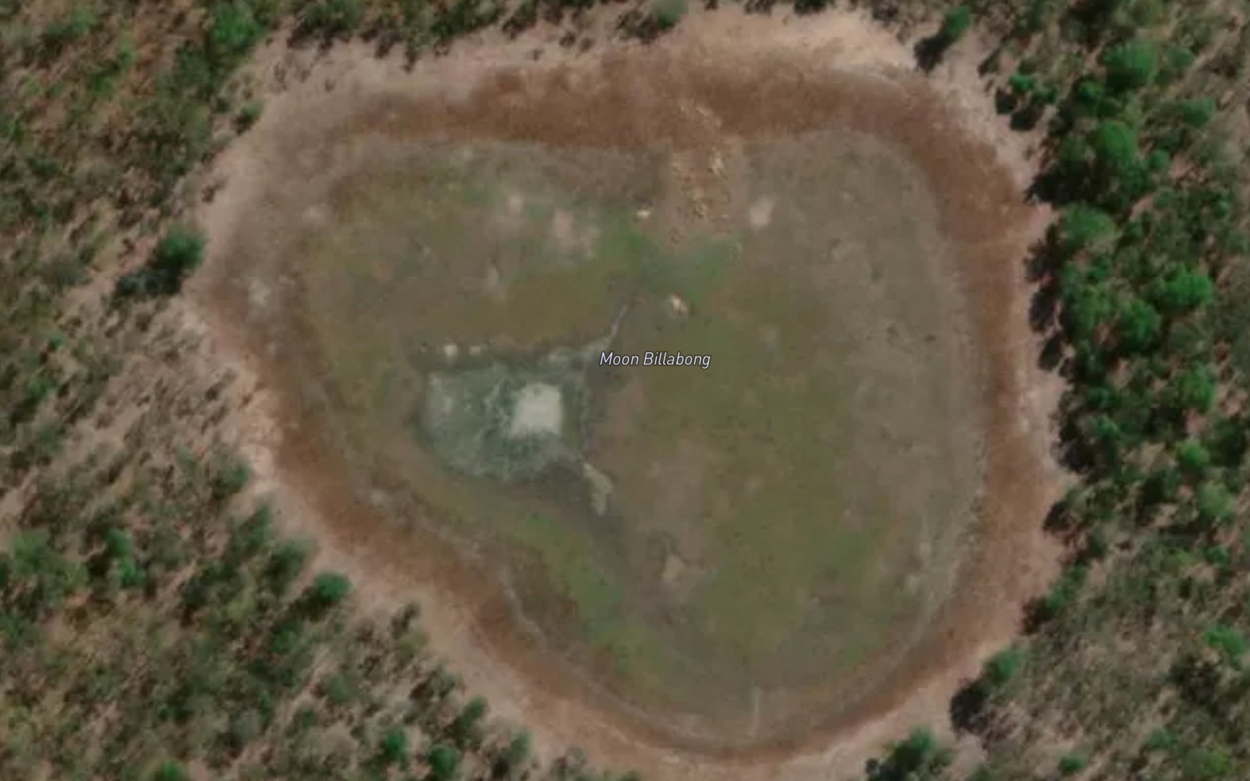 Satellite map of the Moon Billabong