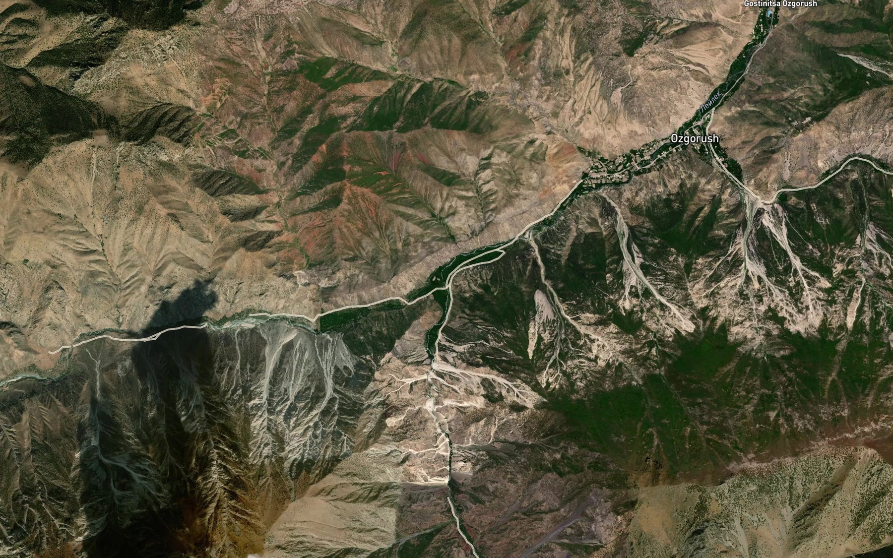 Satellite map of the Ak-Mechet'