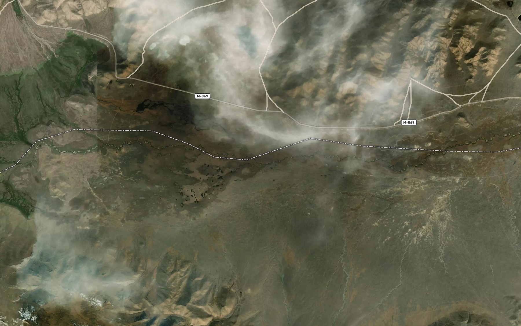 Satellite map of the Karabulak