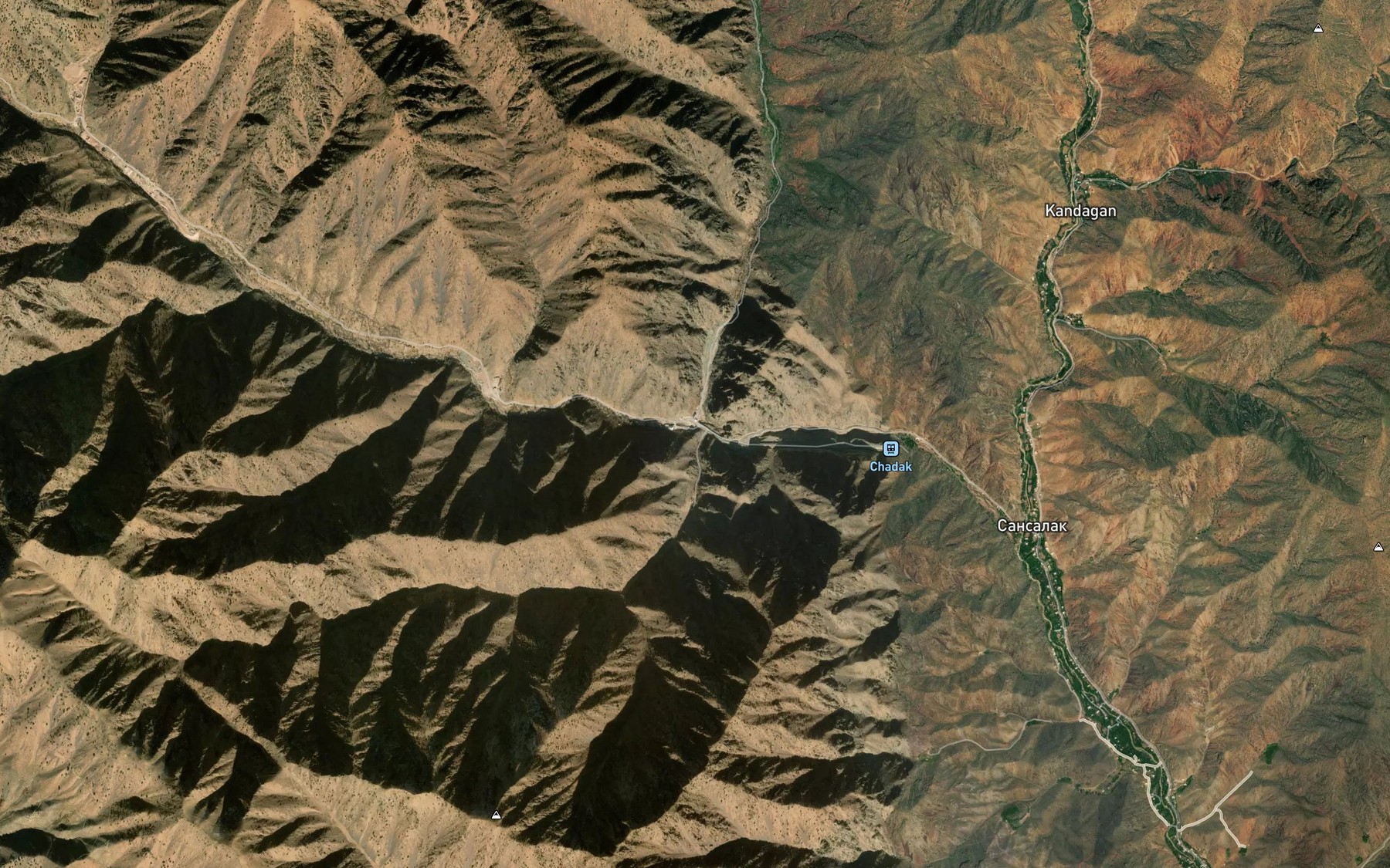 Satellite map of the Sansalak