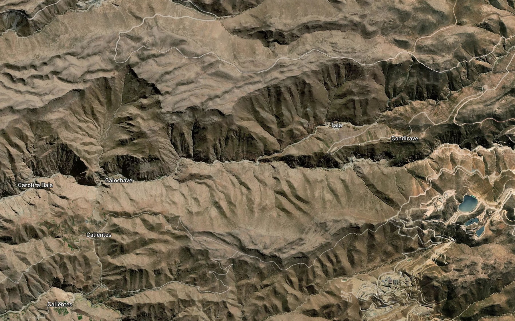 Satellite map of the Rio Charaque