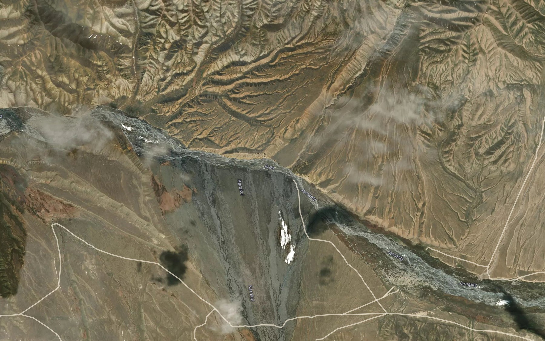 Satellite map of the Karakol
