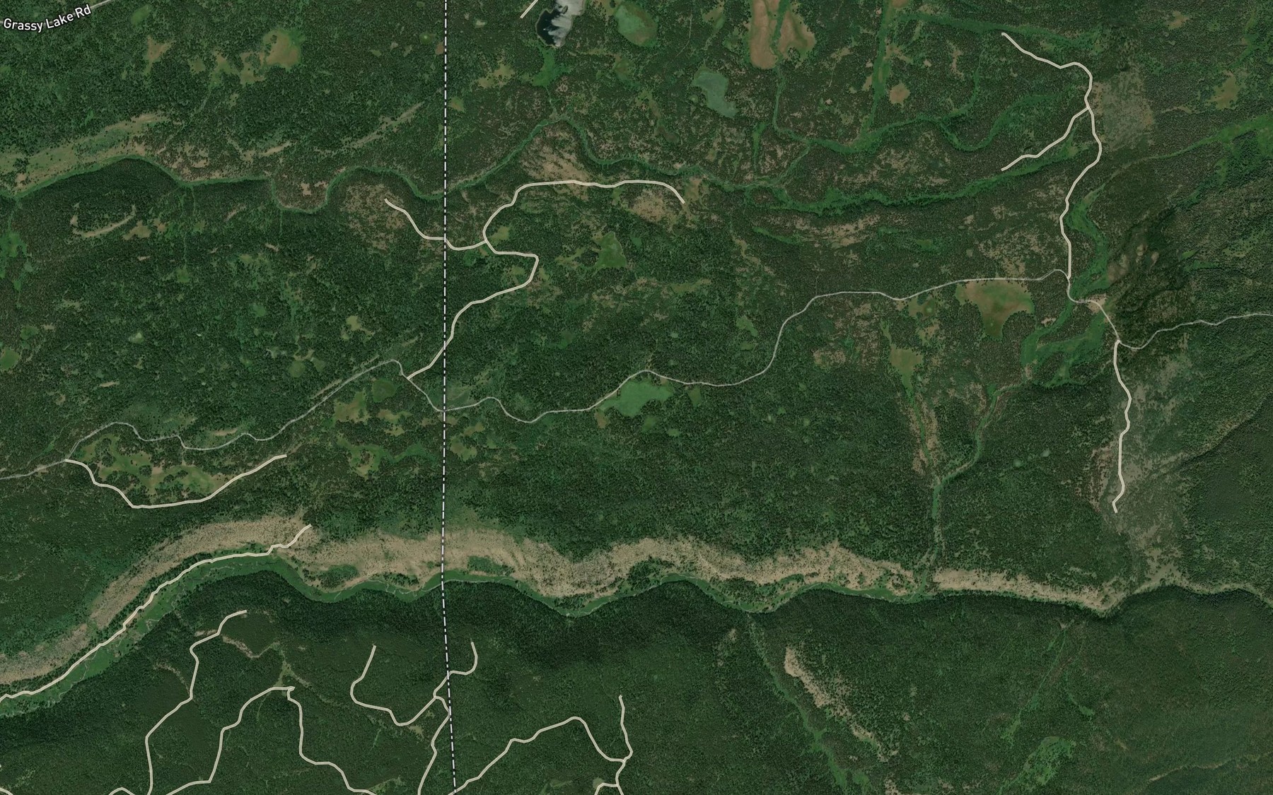 Satellite map of the Ernest Lake