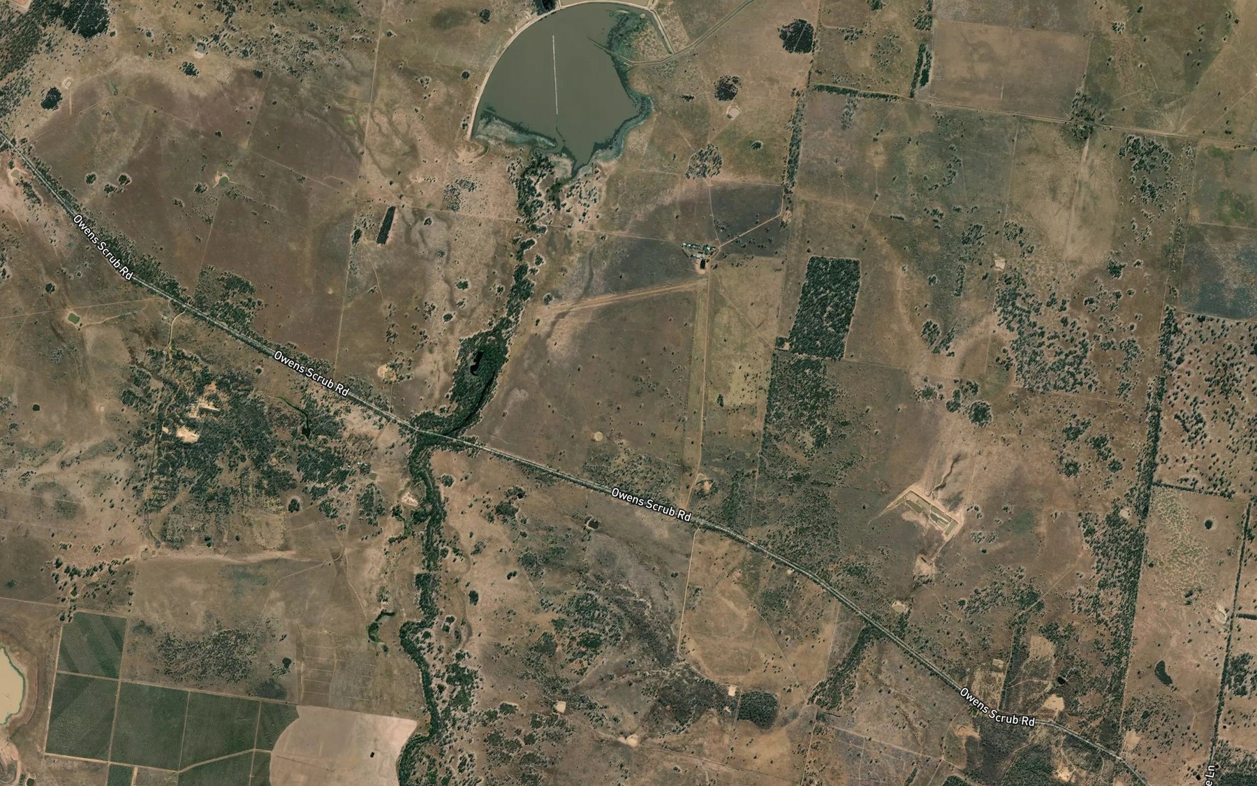 Satellite map of the Speers Creek