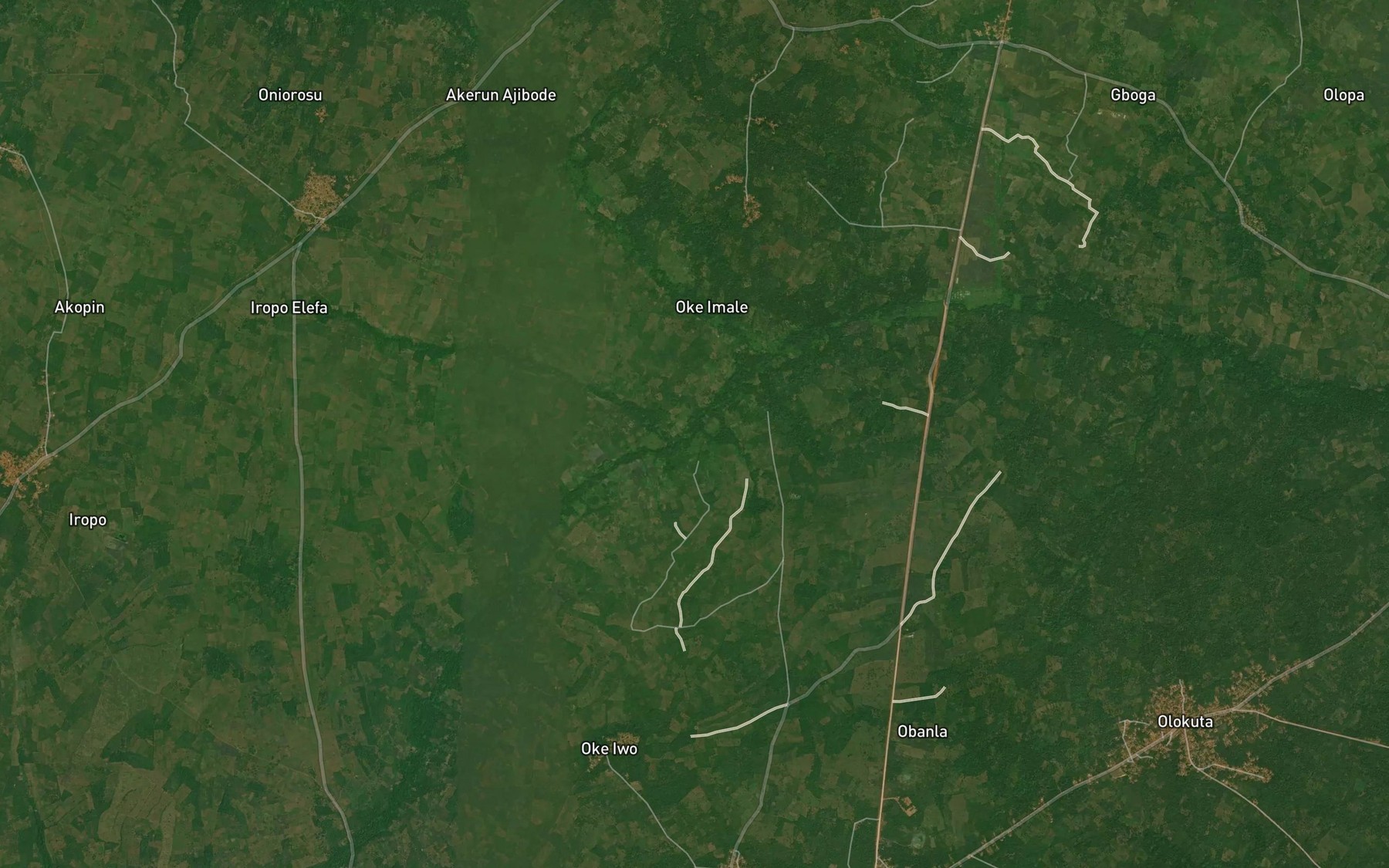 Satellite map of the River Iwo