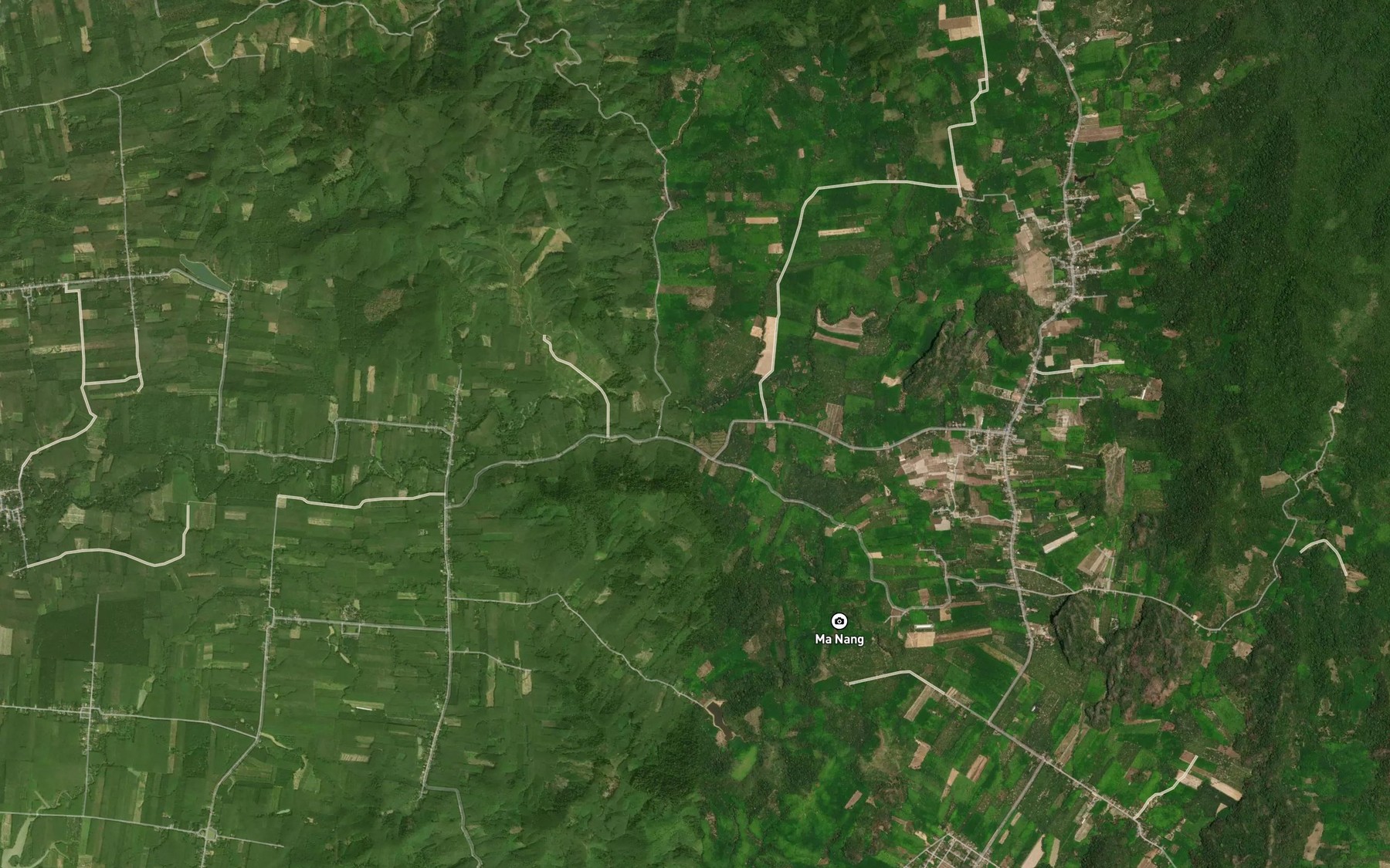 Satellite map of the Khlong Rang Len