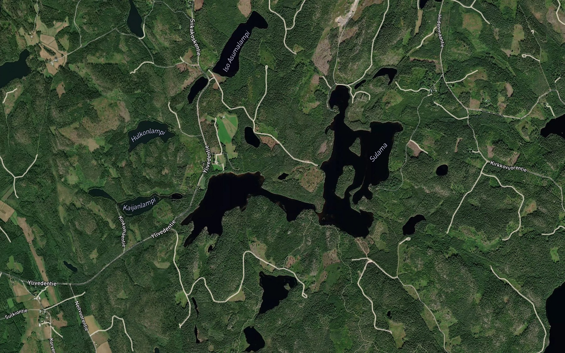 Satellite map of the Niemenlampi