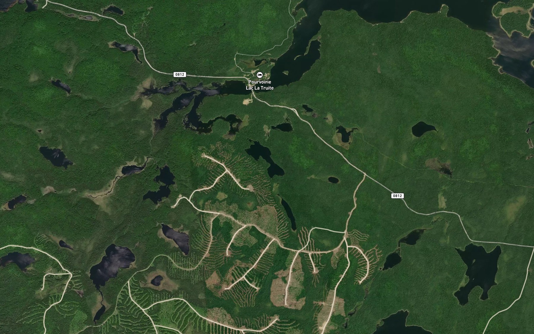 Satellite map of the Lac Mouchete