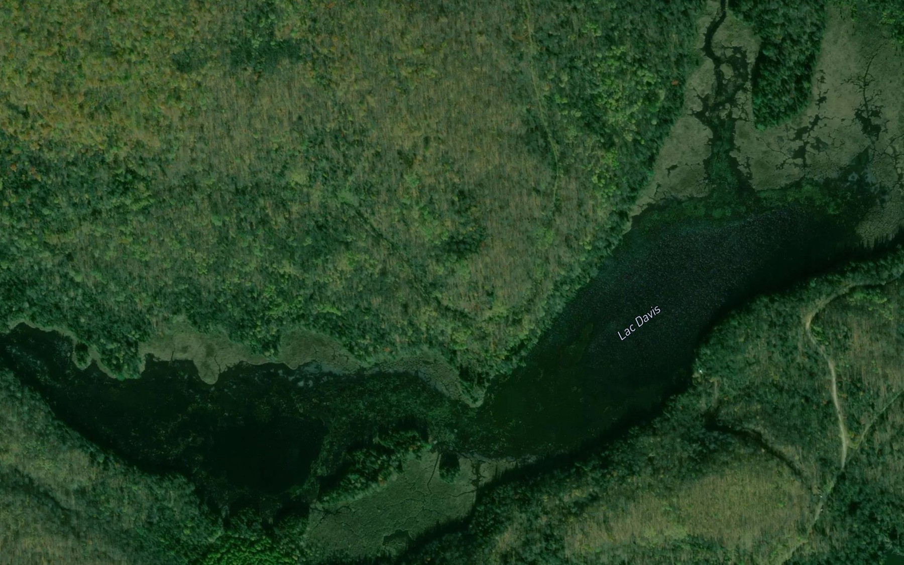 Satellite map of the Lac Davis