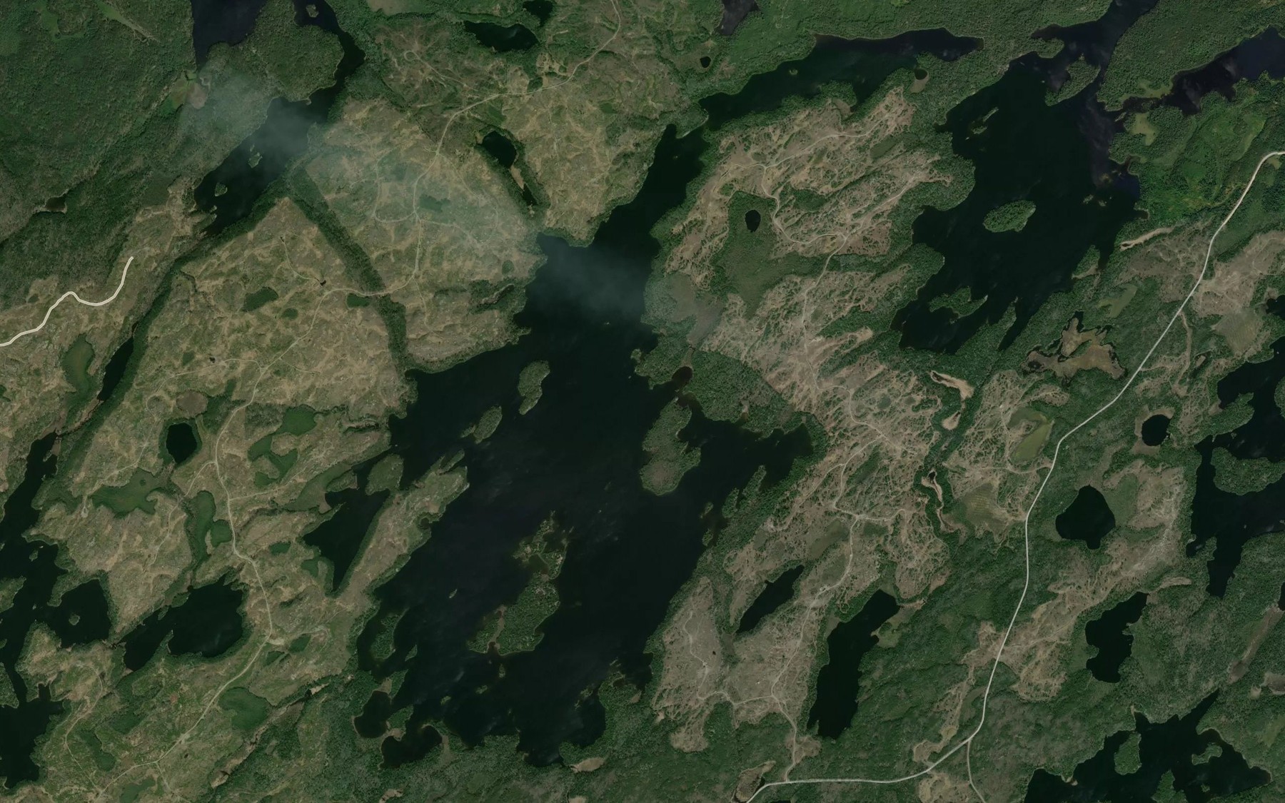 Satellite map of the Tadpole Lake