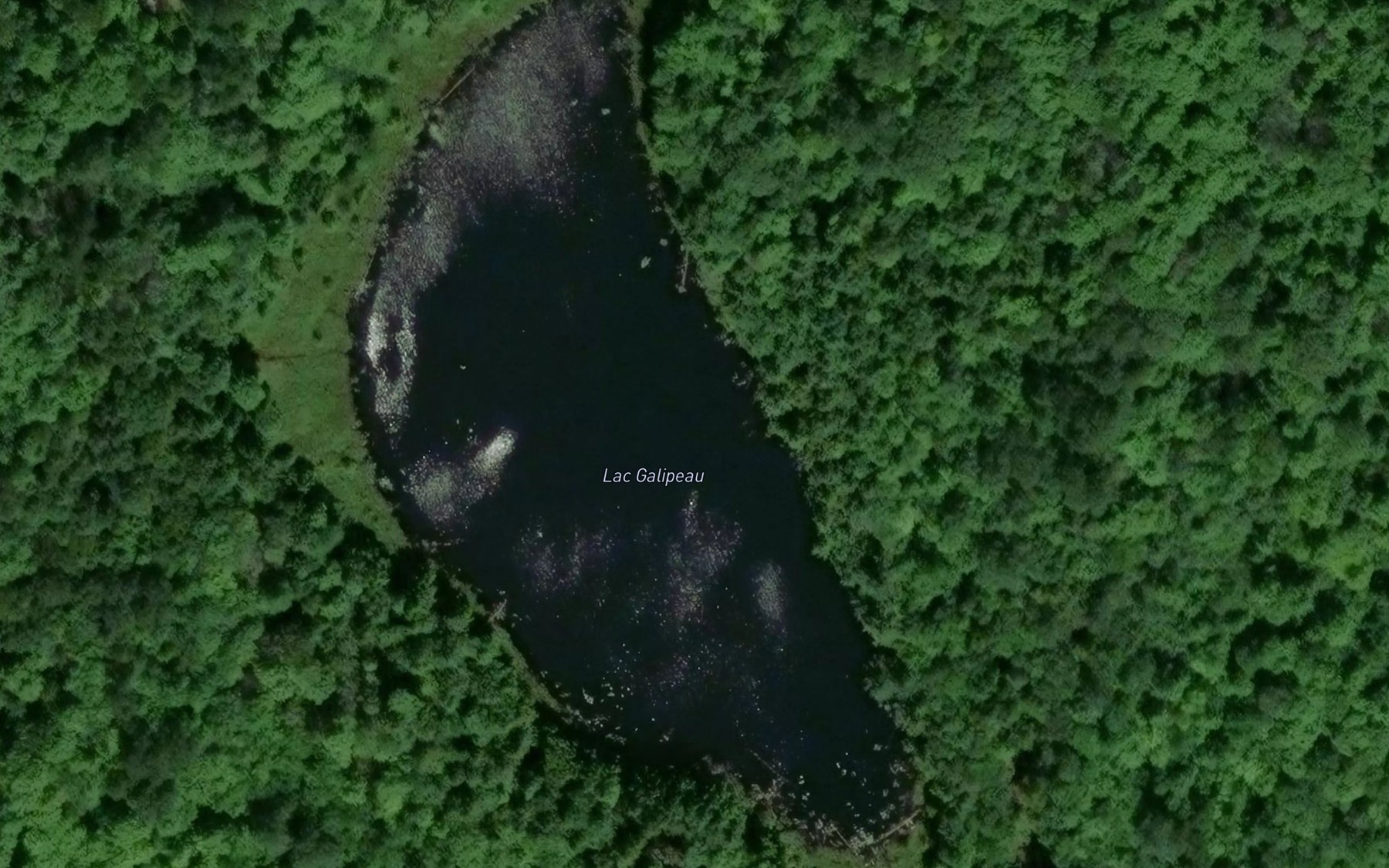 Satellite map of the Lac Galipeau