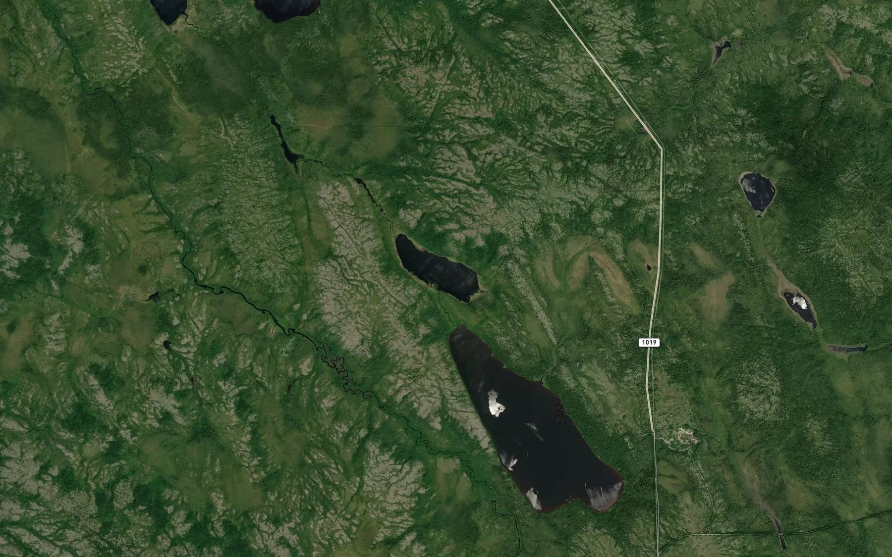 Satellite map of the Lac Foubert