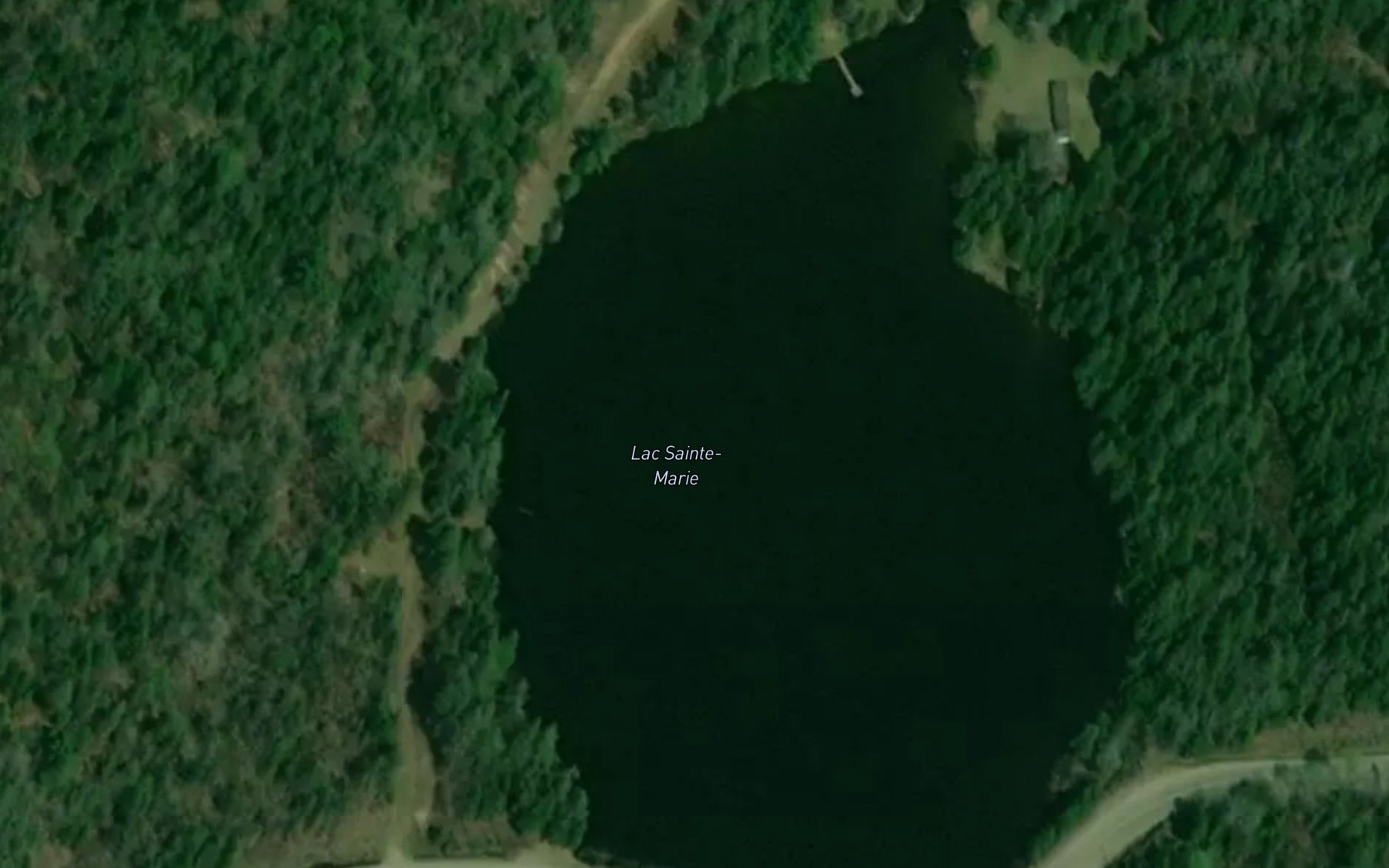 Satellite map of the Lac Sainte-Marie