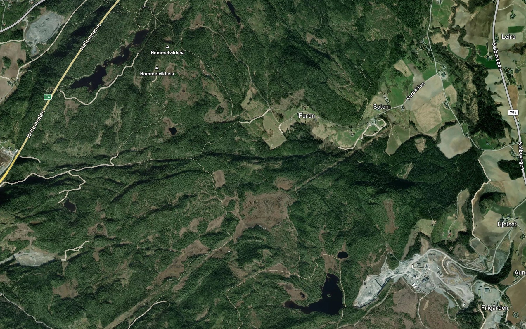Satellite map of the Stormyrbekken