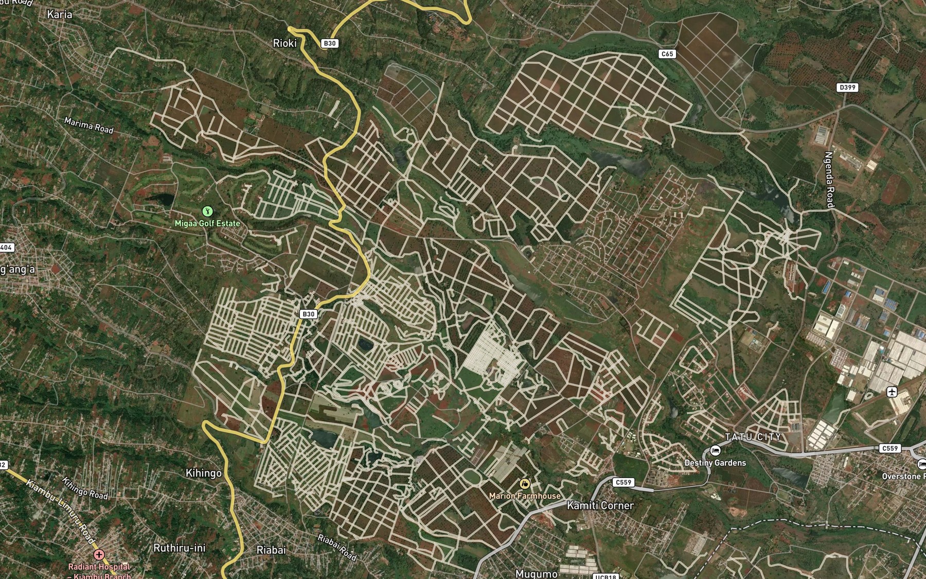 Satellite map of the Matropi
