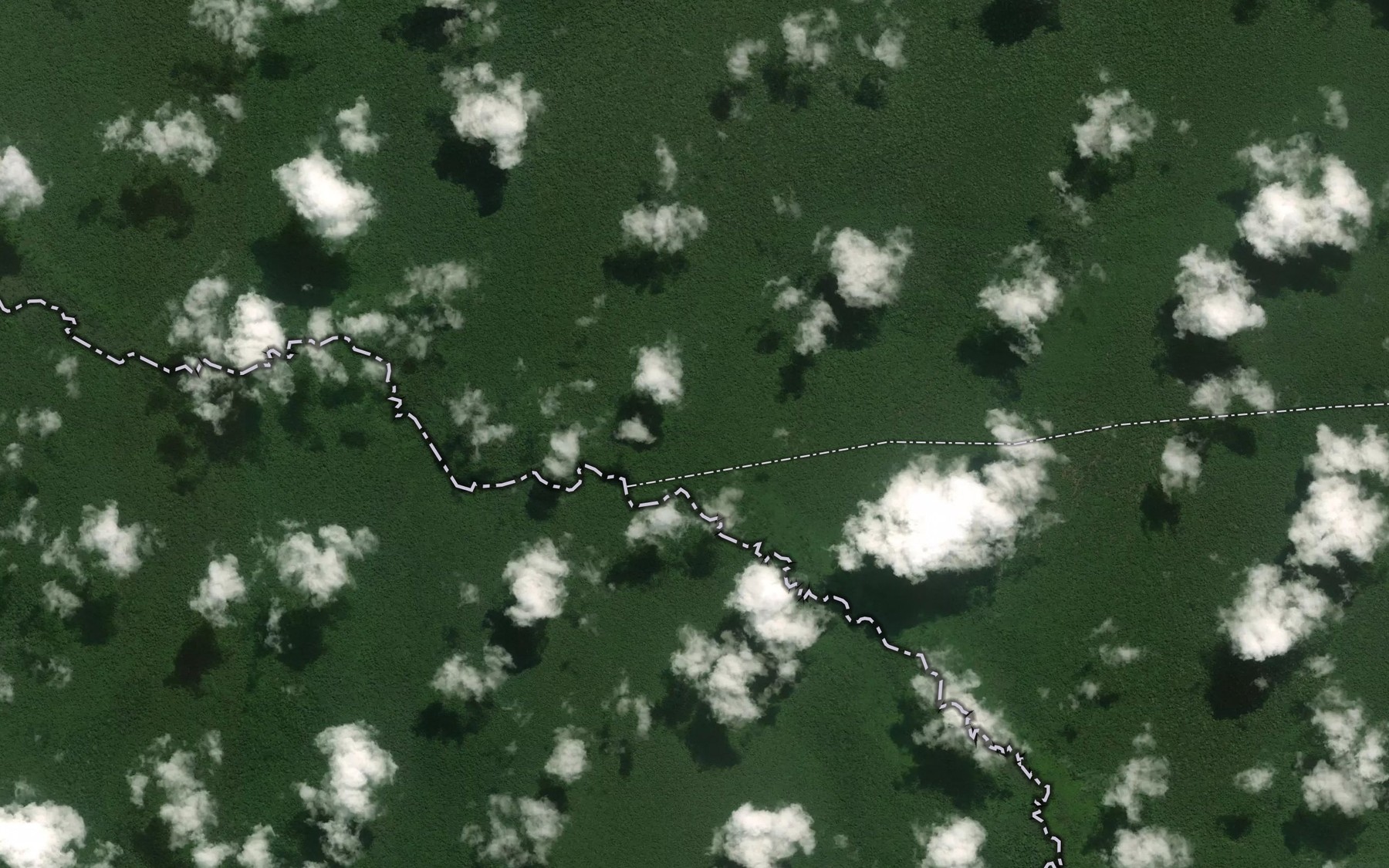 Satellite map of the Membeli