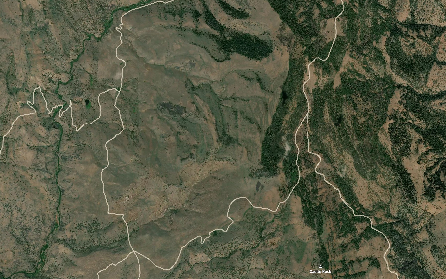 Satellite map of the Lost Creek Spring