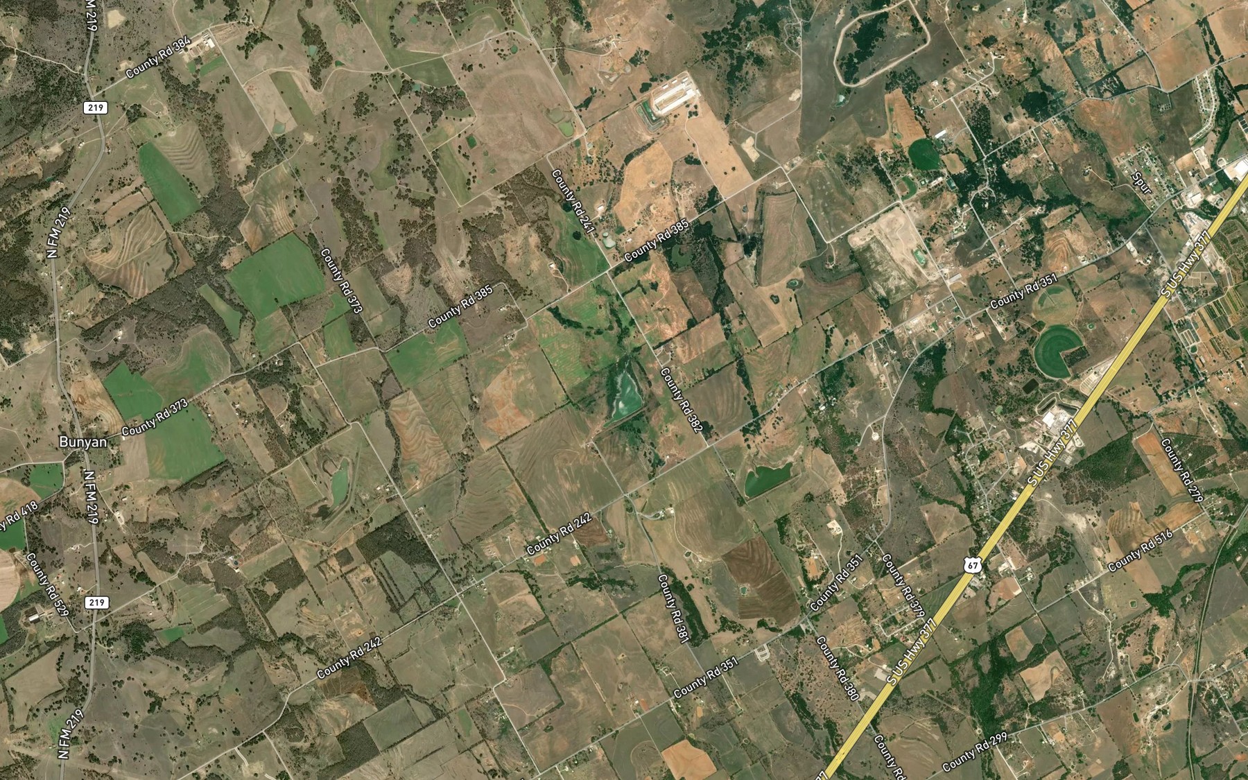 Satellite map of the Kiker Lake
