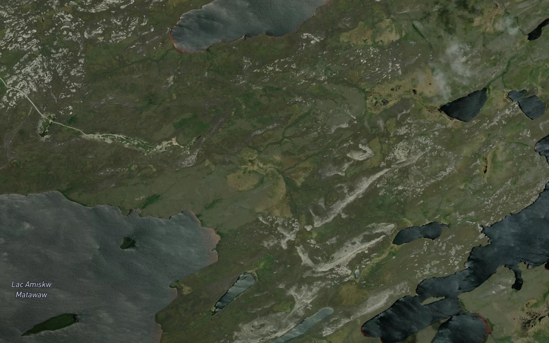 Satellite map of the Lac Awawachiwakamach