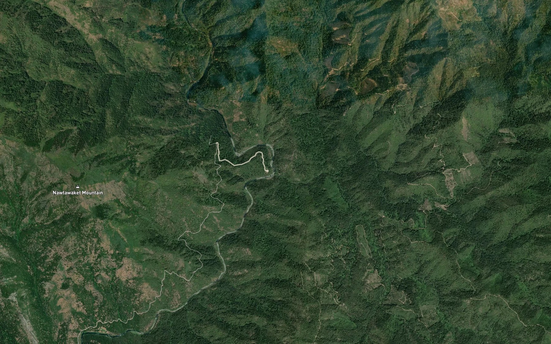 Satellite map of the Chatterdown Creek