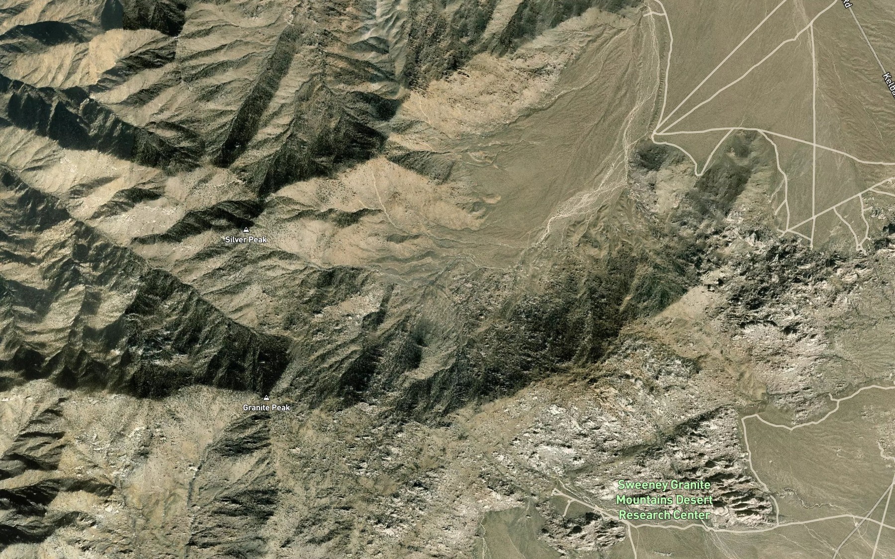 Satellite map of the Cottonwood Spring