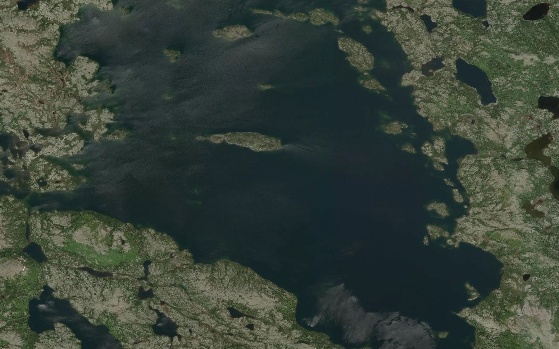 Satellite map of the Lac Pikutachikw