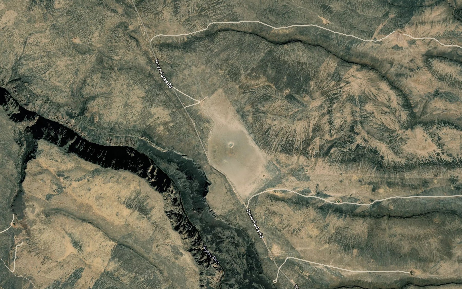 Satellite map of the Mud Flat Waterhole