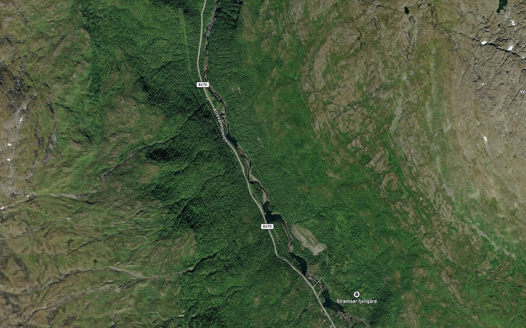 Satellite map of the Stendalsbekken