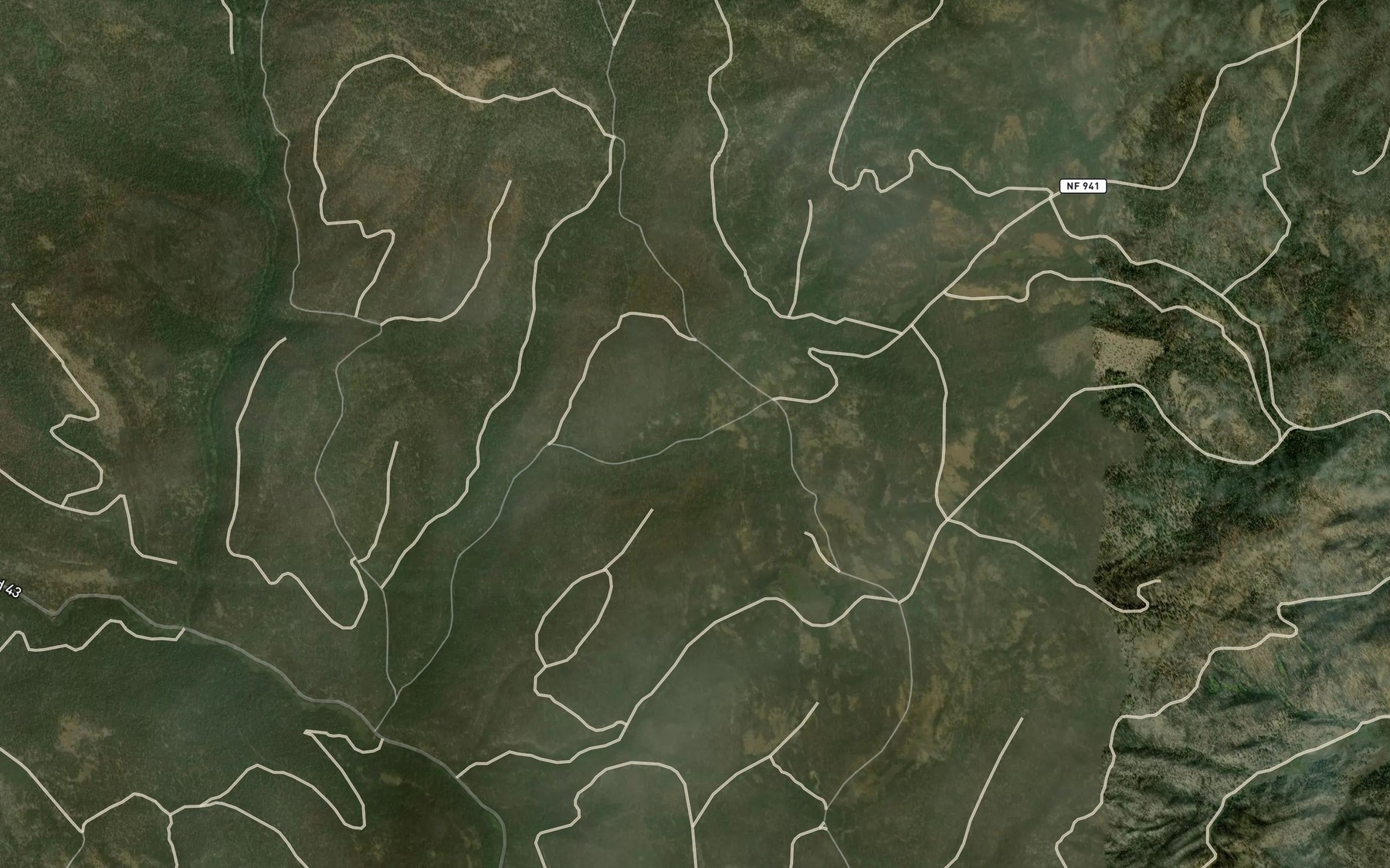 Satellite map of the Dry Well Spring