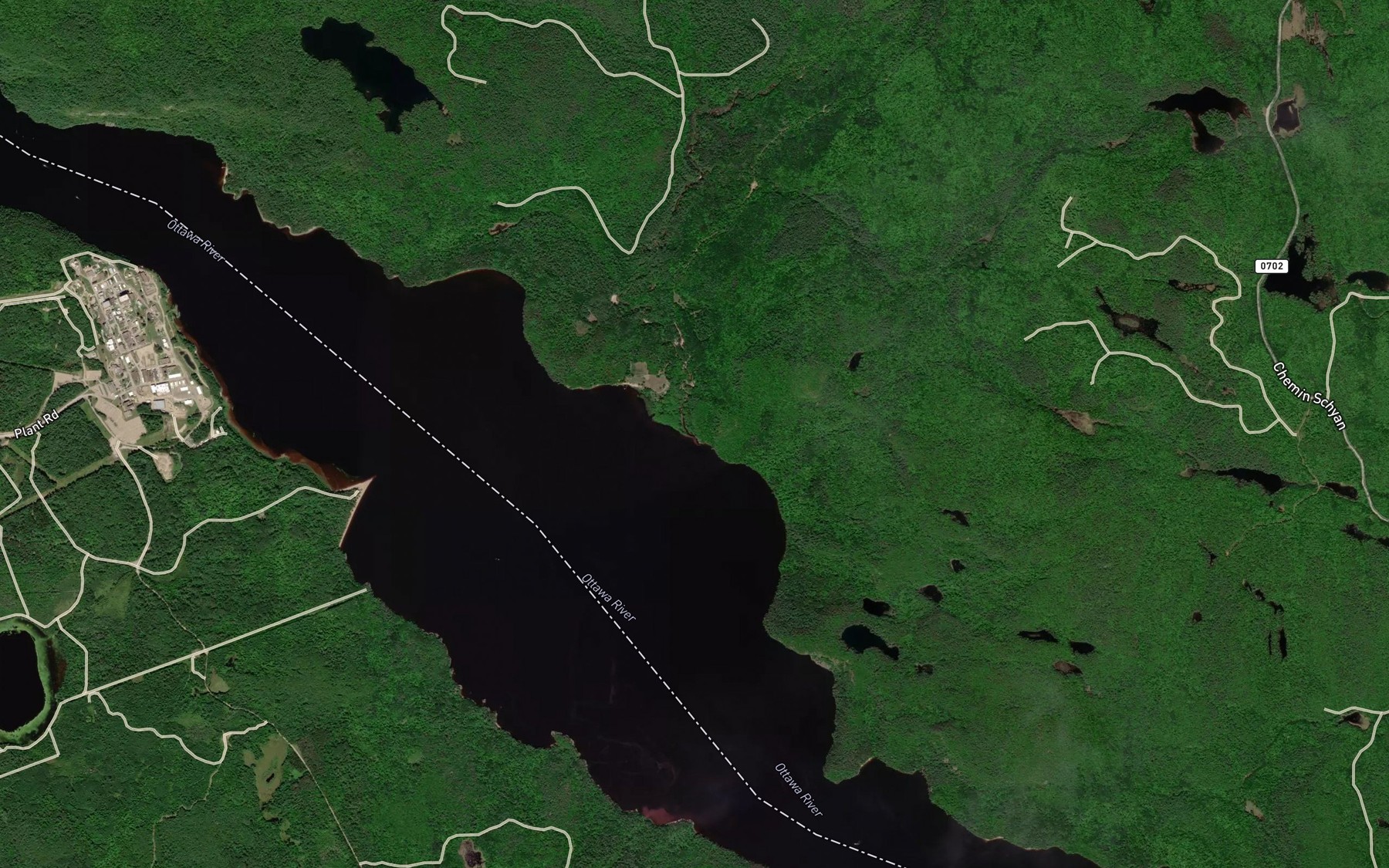 Satellite map of the Ruisseau a l'Oiseau